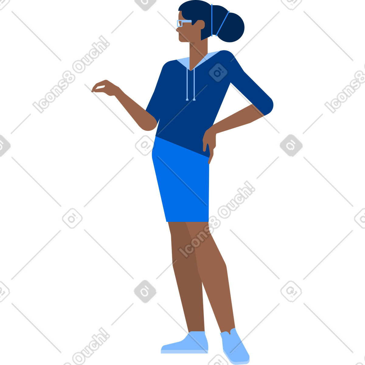 Mama-Illustration im Urban-Stil als Download in PNG, SVG