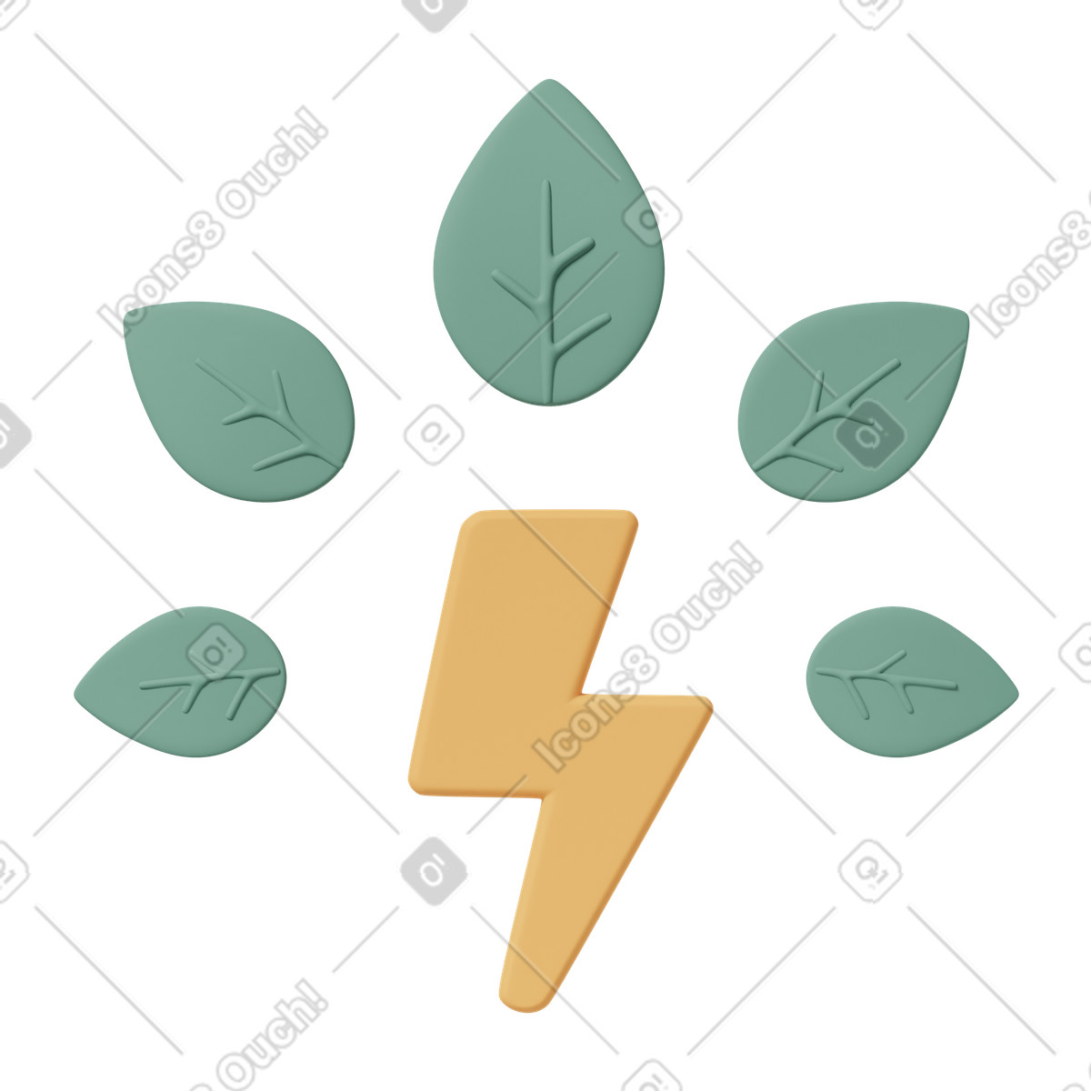 Ilustração de Green energy em no estilo 3D Casual life para baixar em PNG, SVG