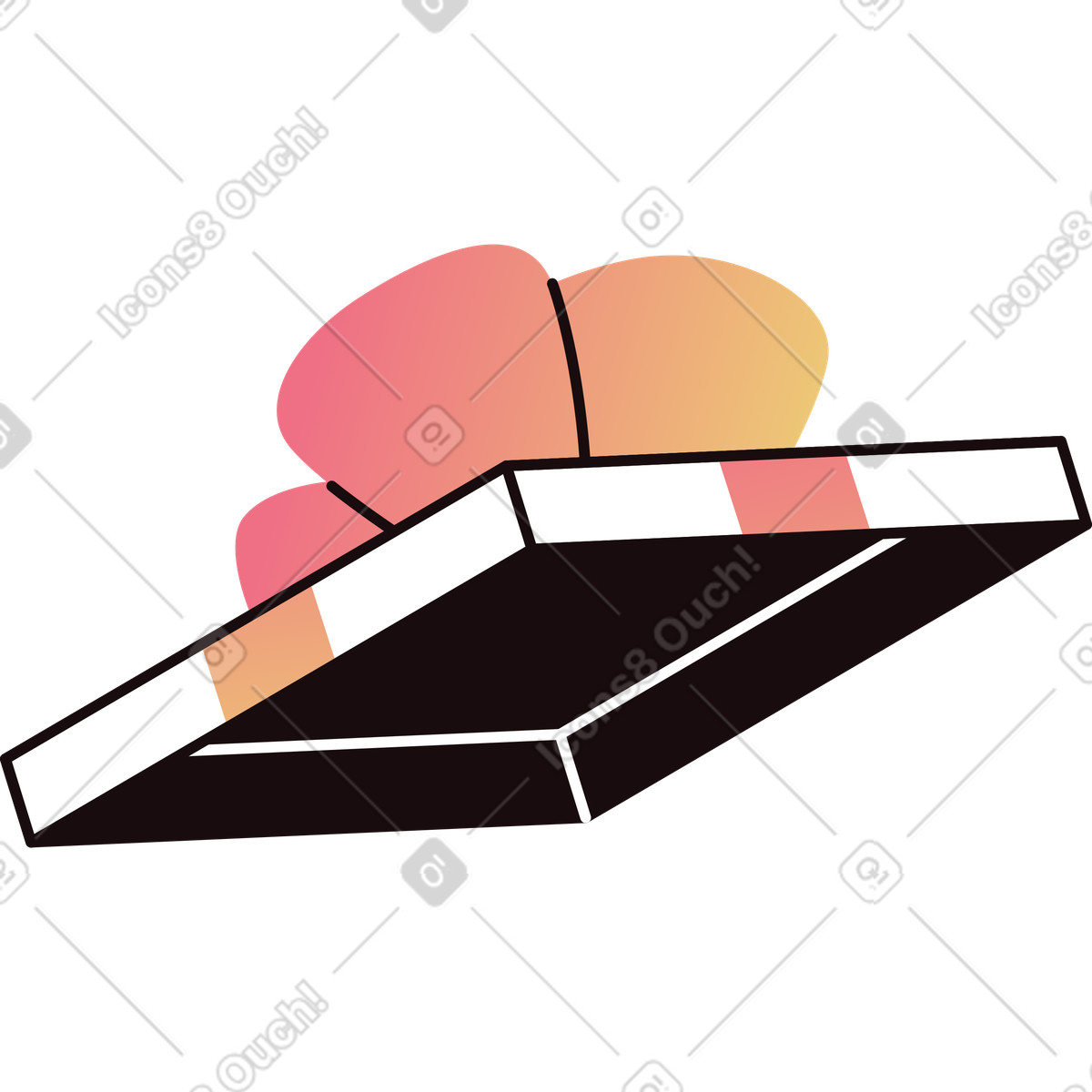 下载 Delight 风格的 礼品盒盖 插画，支持 PNG、SVG 格式