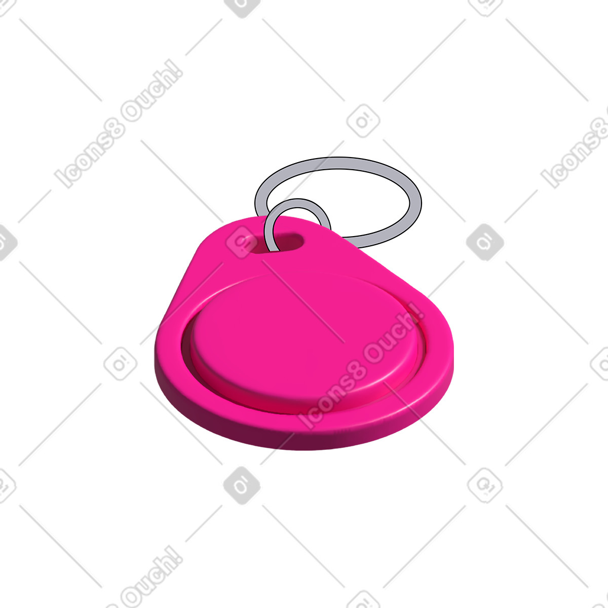 Magnetic door key illustration in Pop style download in PNG, SVG
