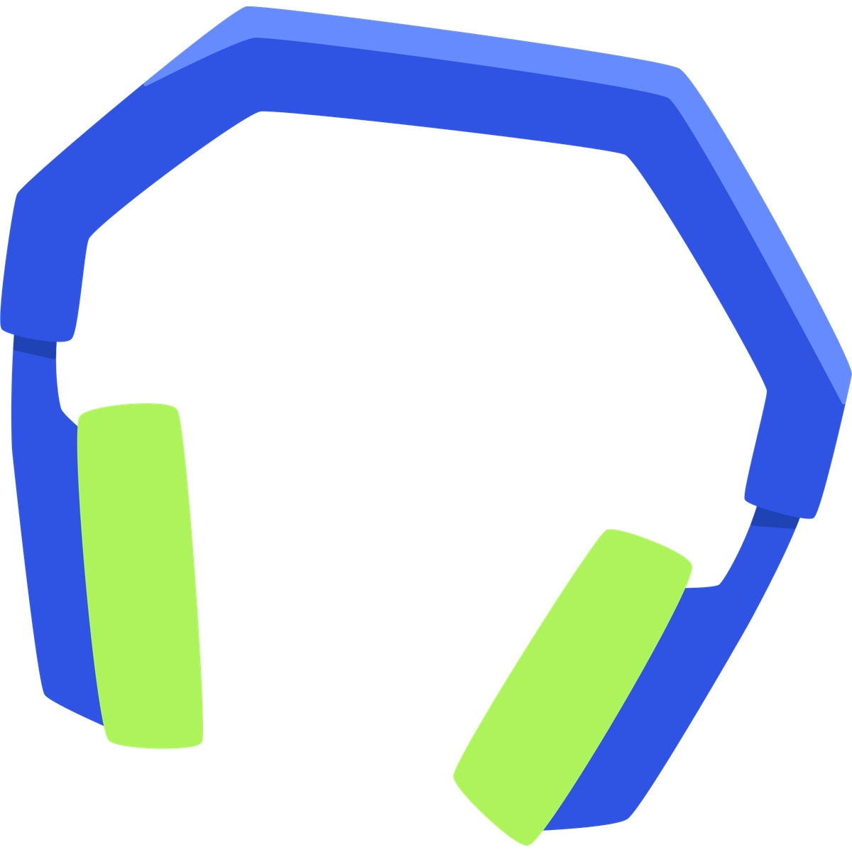 Ilustração de Headphones em no estilo Bouncy para baixar em PNG, SVG
