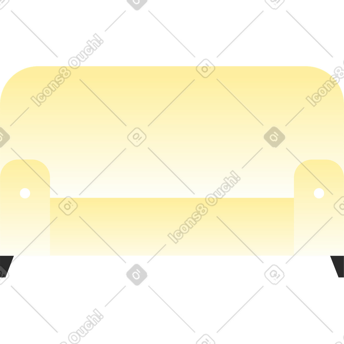 Marginalia スタイルの ソファー のイラストをPNG、SVG形式でダウンロード