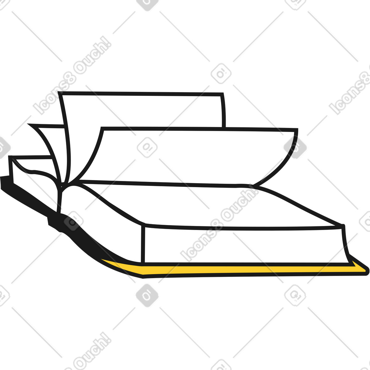 Ilustración Libro en estilo Taxi a descargar en PNG y SVG