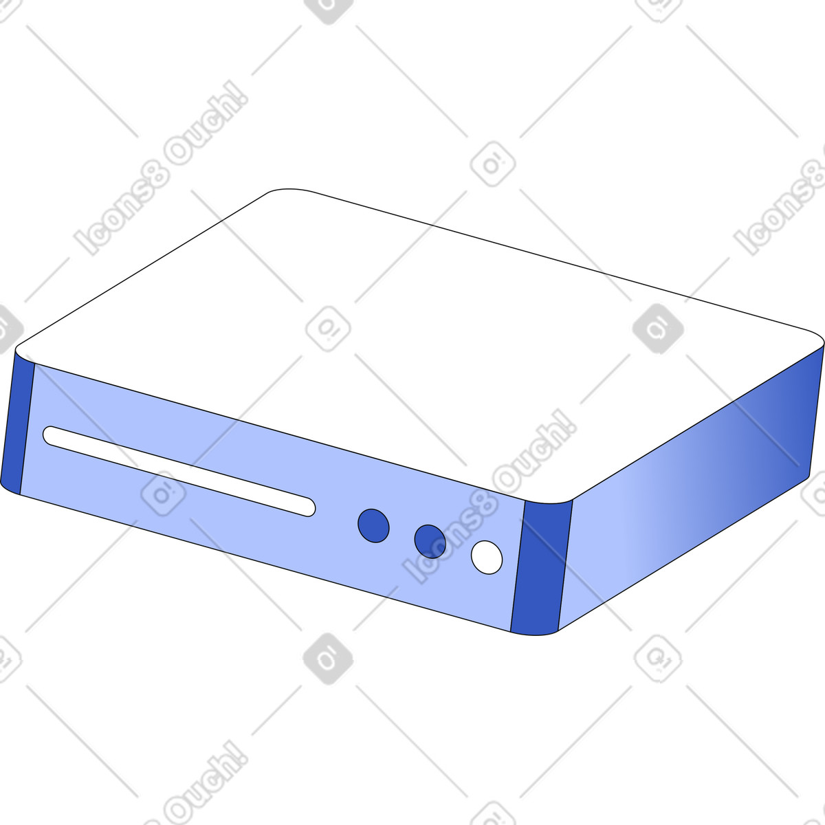 Server-Illustration im Techny-Stil als Download in PNG, SVG