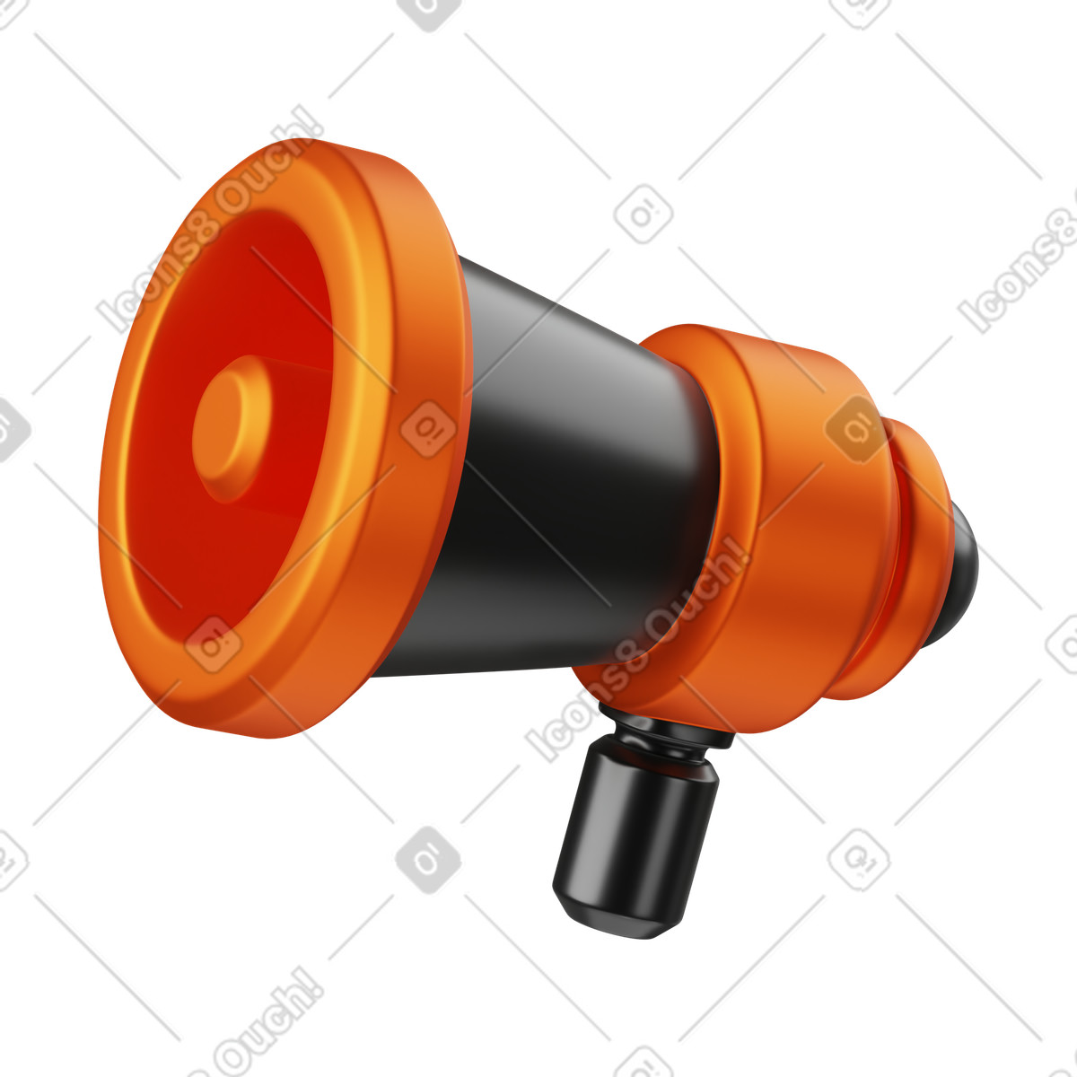 Megaphone illustration in PNG, SVG