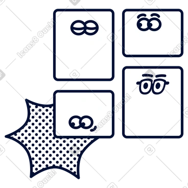 Blink Style Vector Illustrations in PNG and SVG