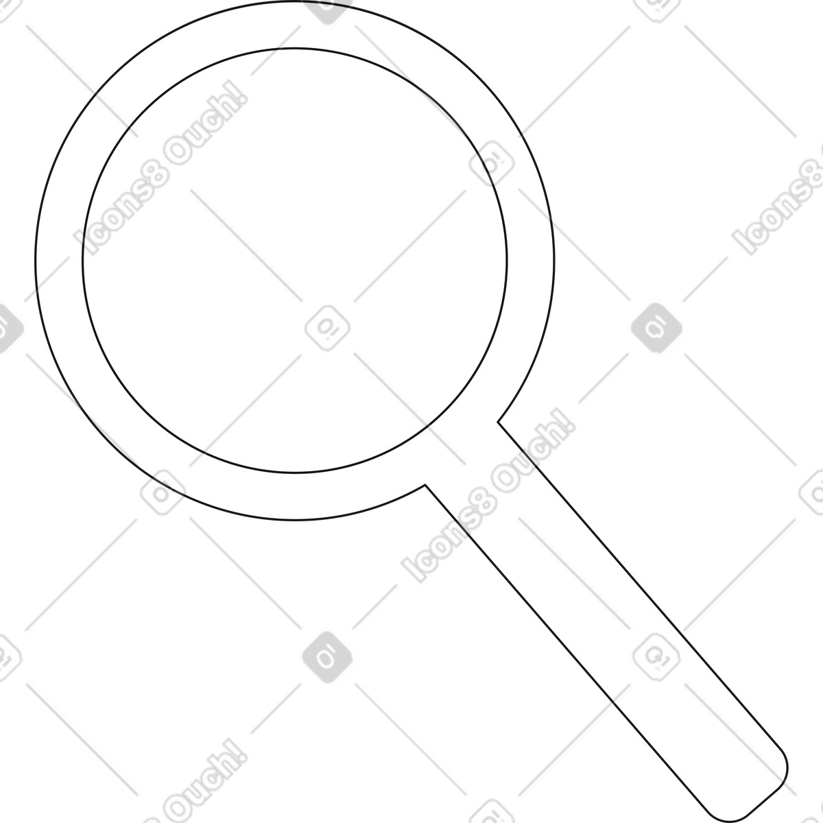 Ilustración Lupa en estilo Midnight a descargar en PNG y SVG