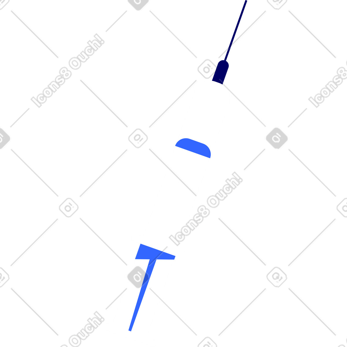 Syringe with medicine illustration in Lounge style download in PNG, SVG
