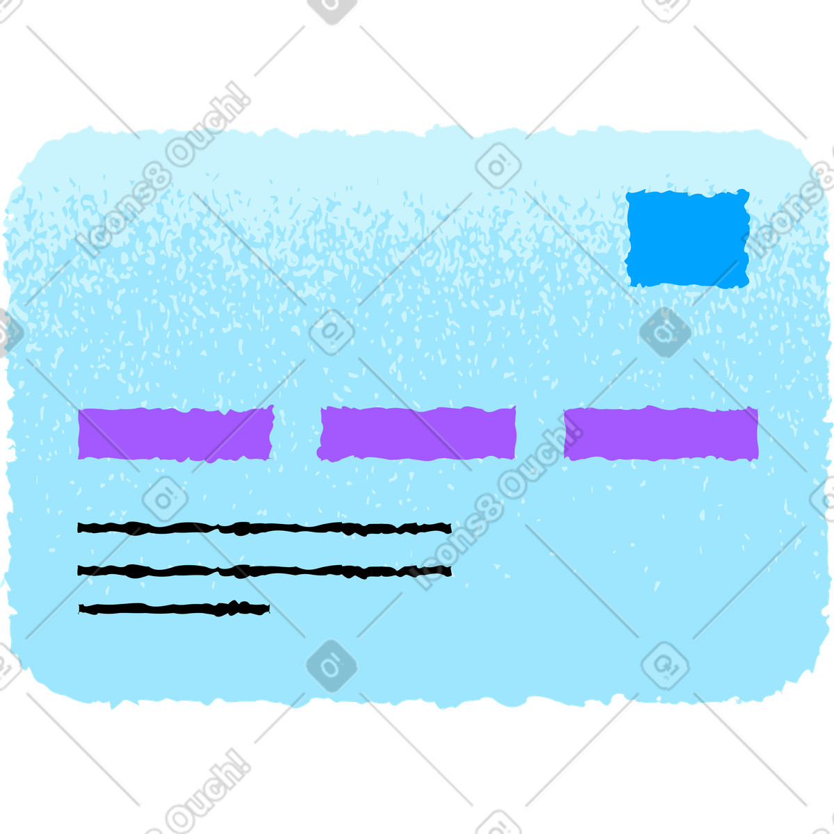 Fronte carta di credito illustrazione in stile Mirage scarica in PNG, SVG