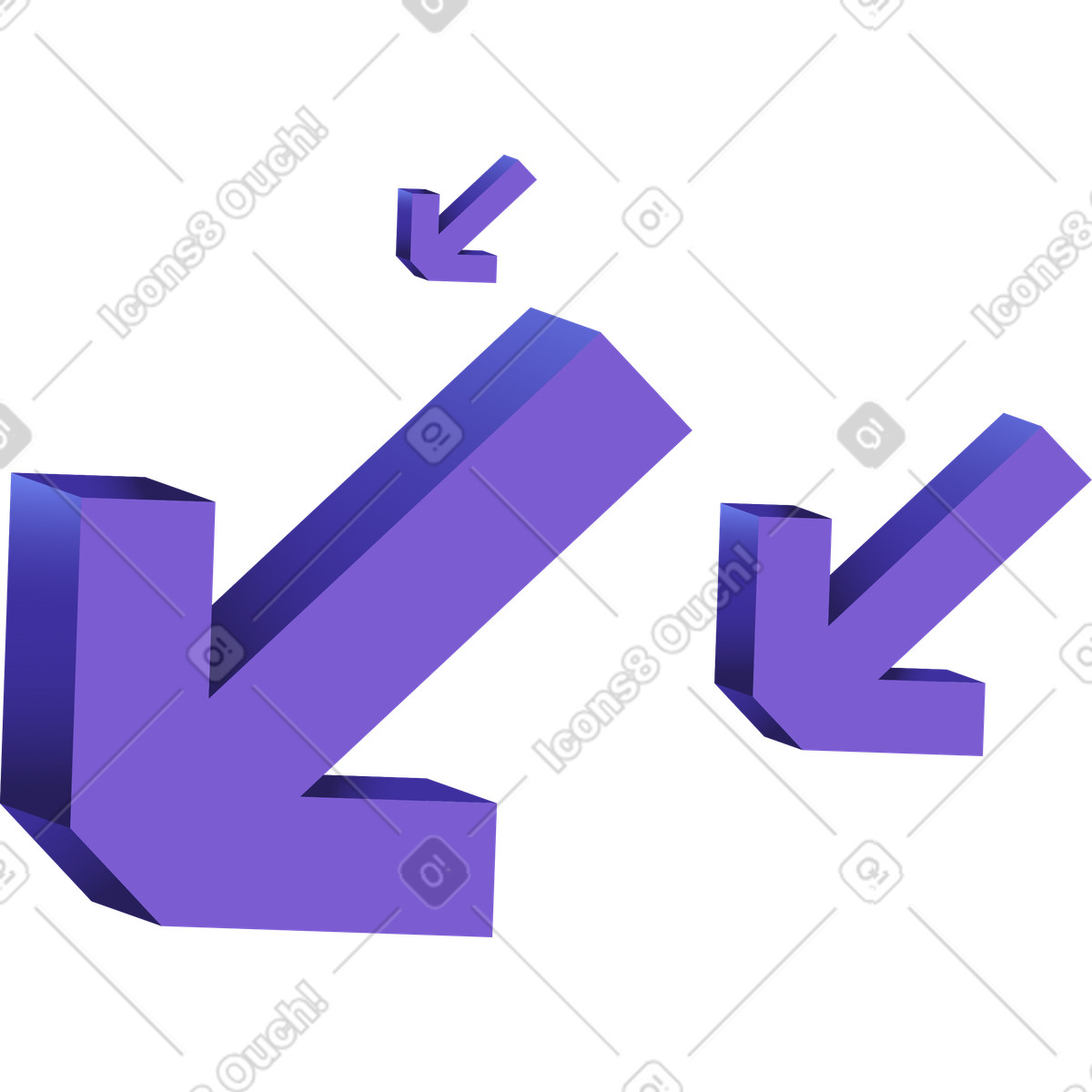 Ilustración Down arrows en estilo Levels a descargar en PNG y SVG
