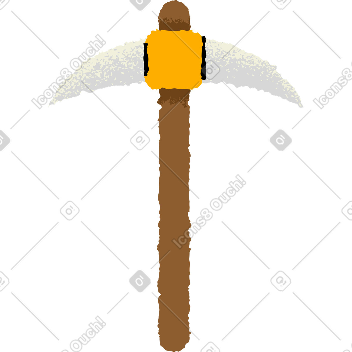 Piccone illustrazione in stile Mirage scarica in PNG, SVG