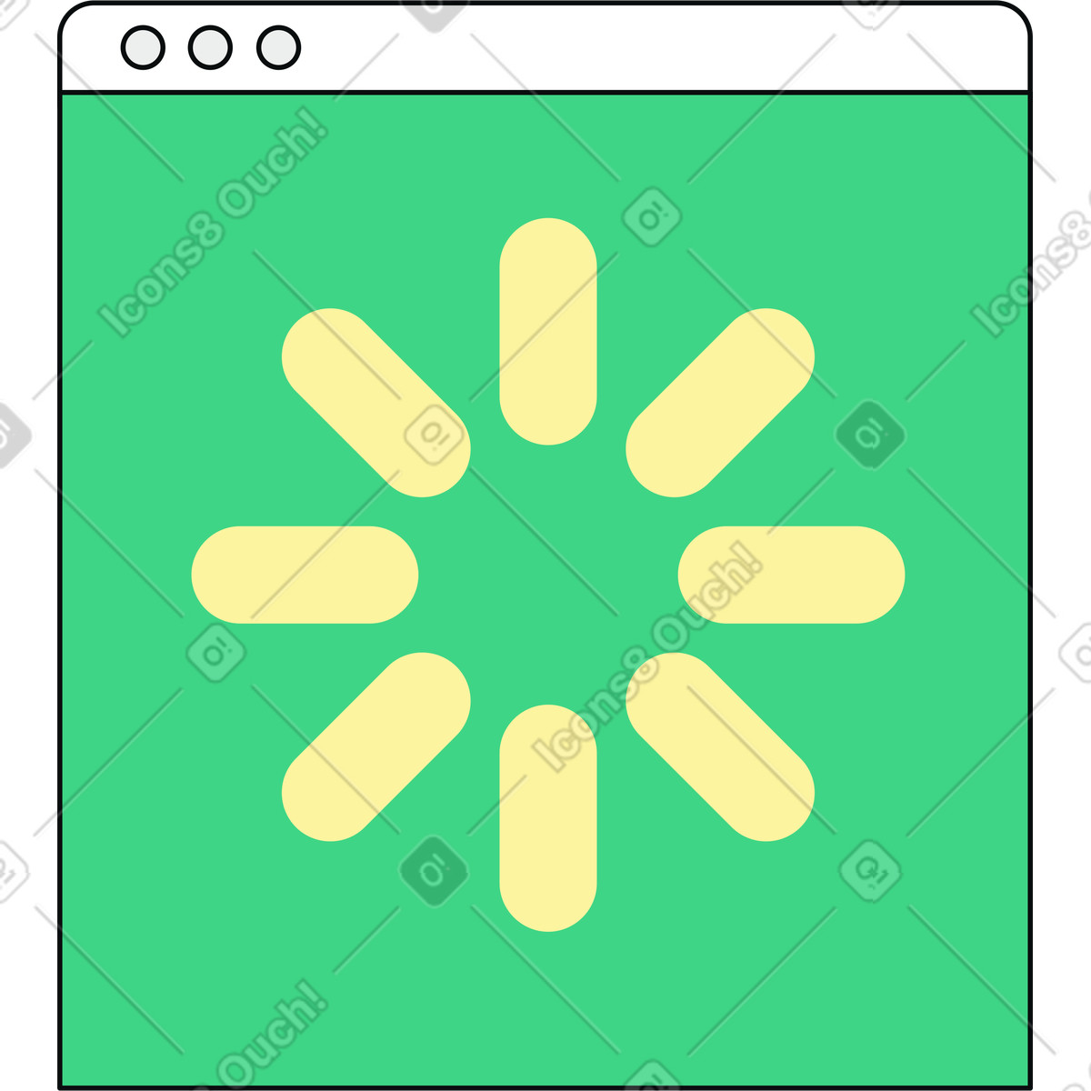 Illustration Interface d'indicateur de progression aux formats PNG et SVG