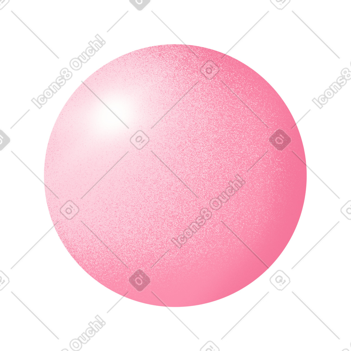 Pink balloon illustrazione in stile Joy scarica in PNG, SVG