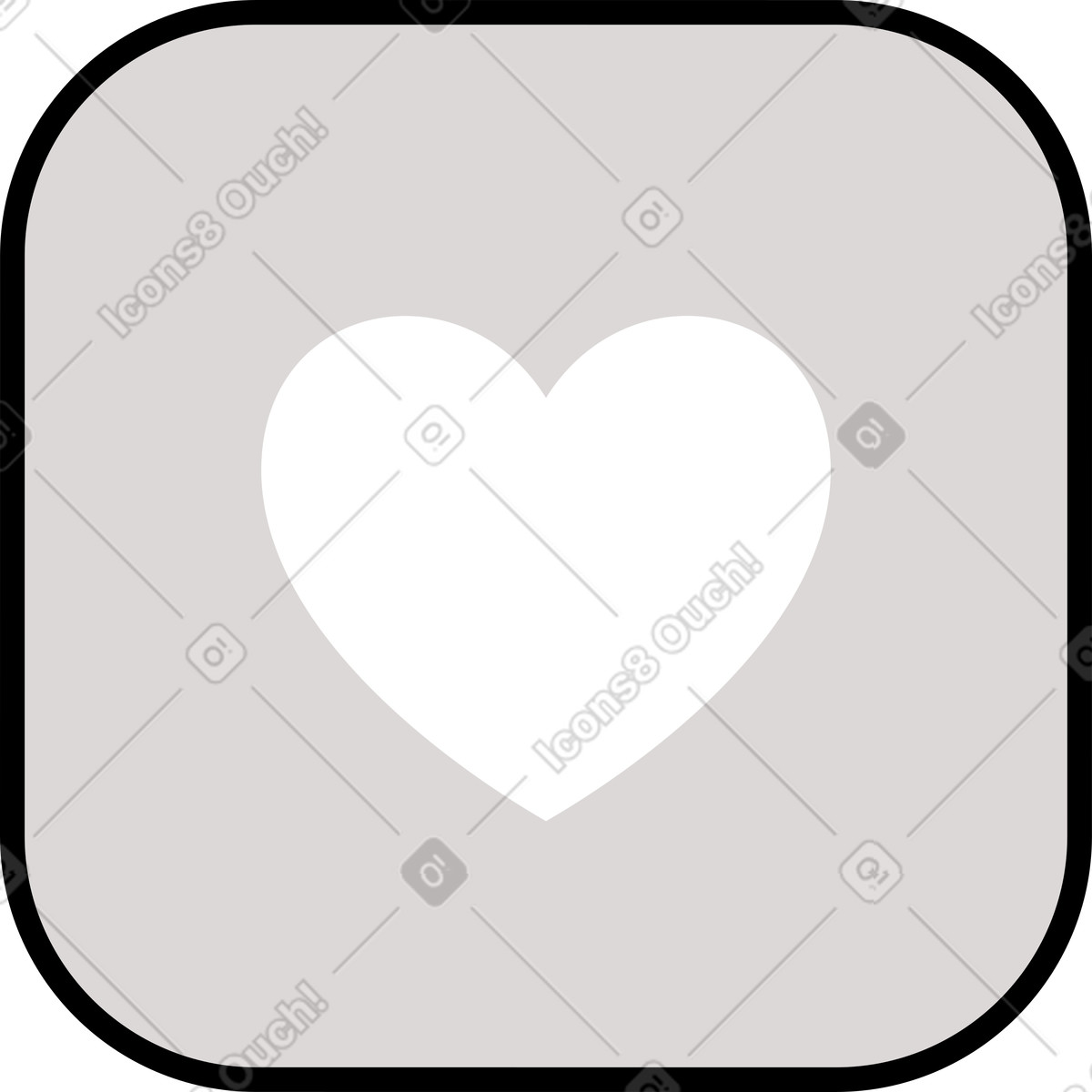 Ilustração de Heart icon em no estilo Shade para baixar em PNG, SVG