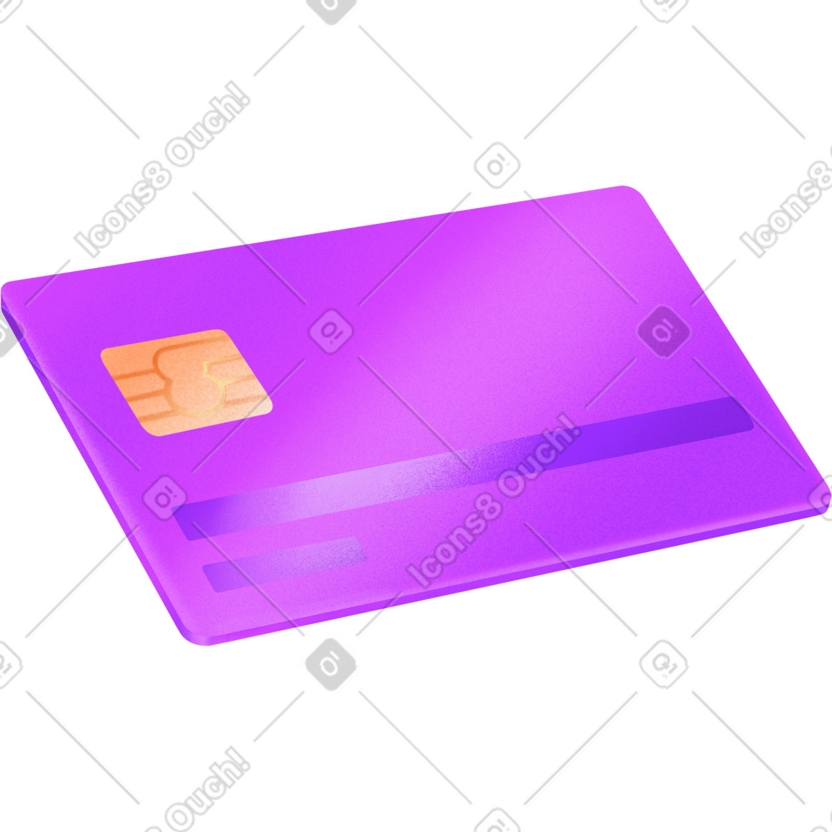 Bank card illustrazione in stile Smart scarica in PNG, SVG