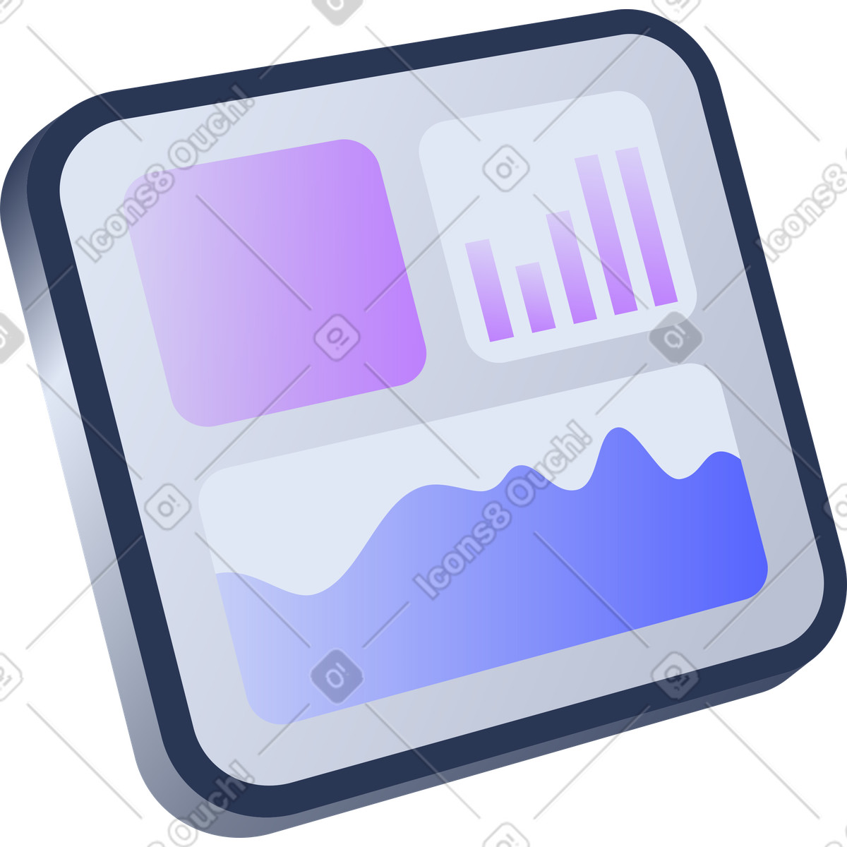 Dashboard-symbol-Illustration im Lucent-Stil als Download in PNG, SVG