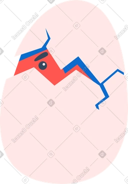 Egg with man PNG, SVG