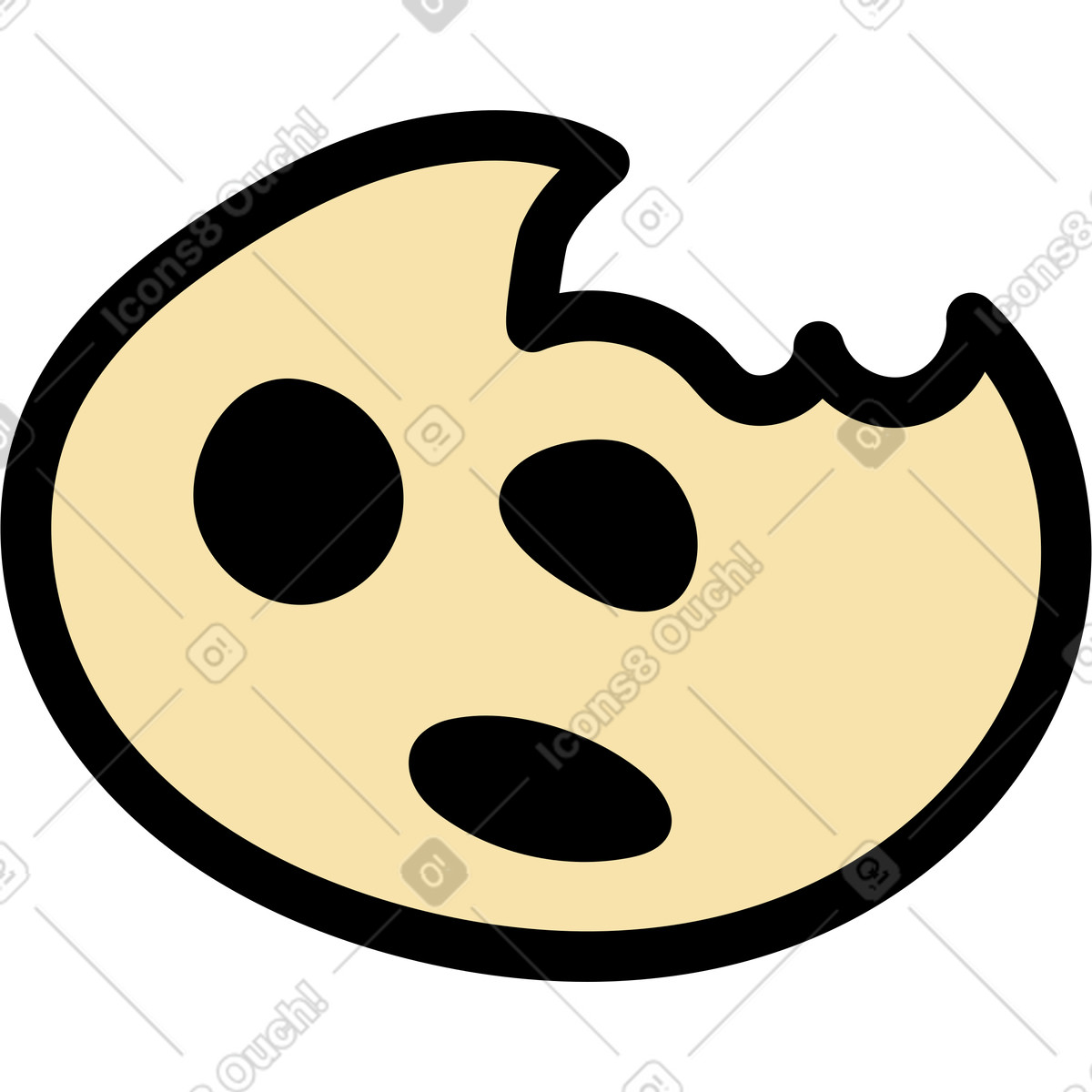 Illustration Biscuit dans le style Notes à télécharger aux formats PNG, SVG