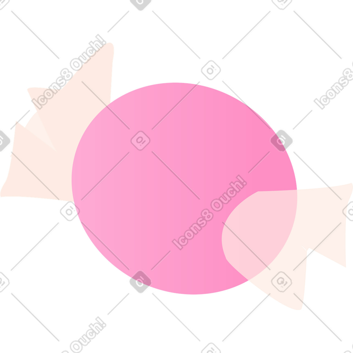 Süßigkeiten-Illustration im Coworking-Stil als Download in PNG, SVG