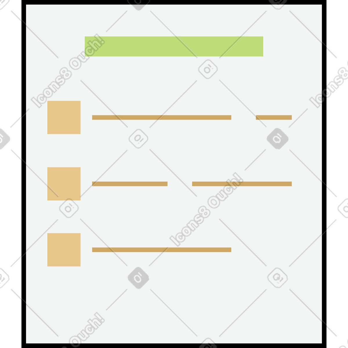 Ilustração de Formulário teste em no estilo Kindy para baixar em PNG, SVG