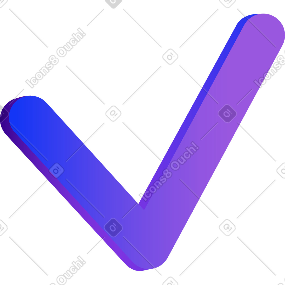 Ilustração de Marca verificação em no estilo Hi-tech para baixar em PNG, SVG