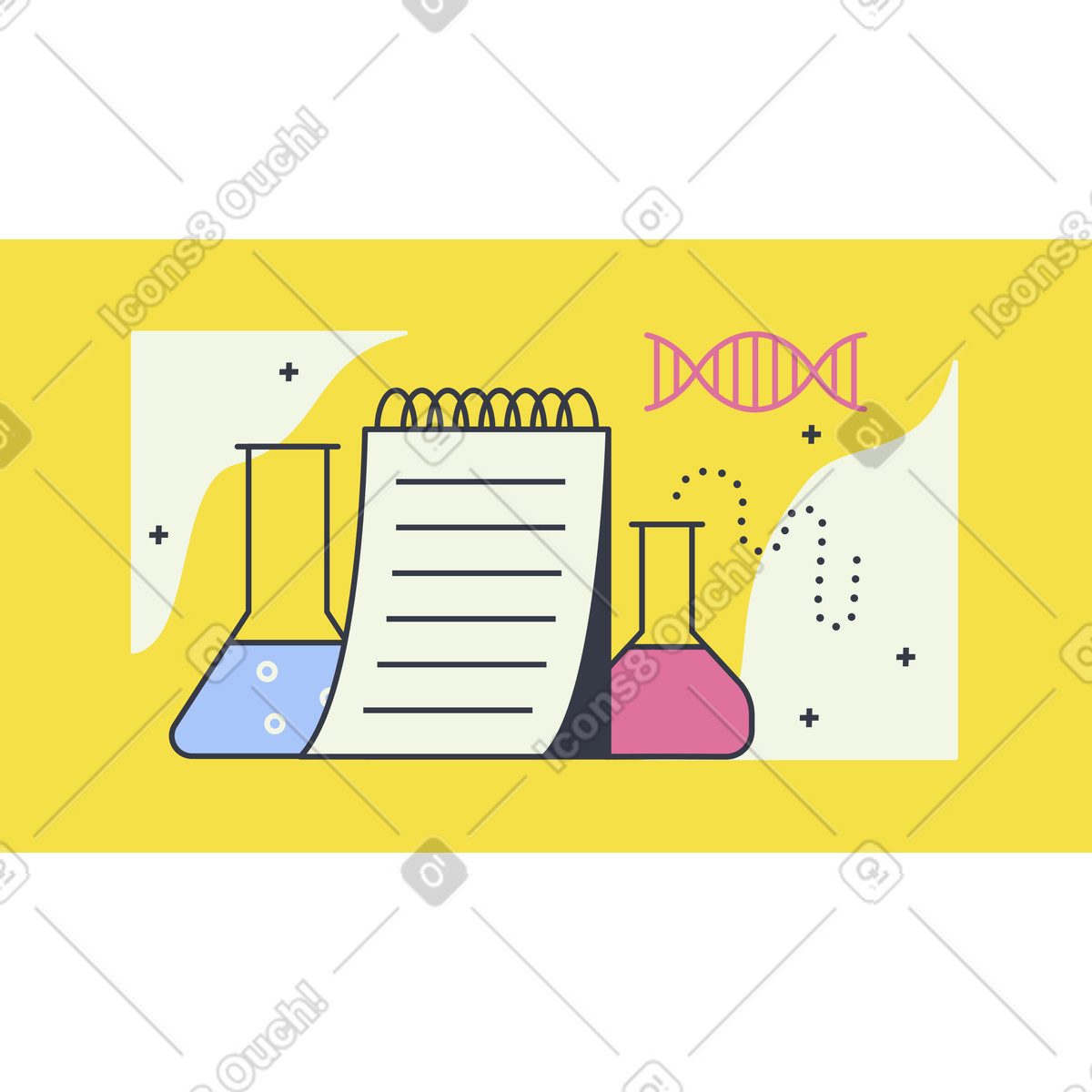 Biotech illustration in Abstract style download in PNG, SVG