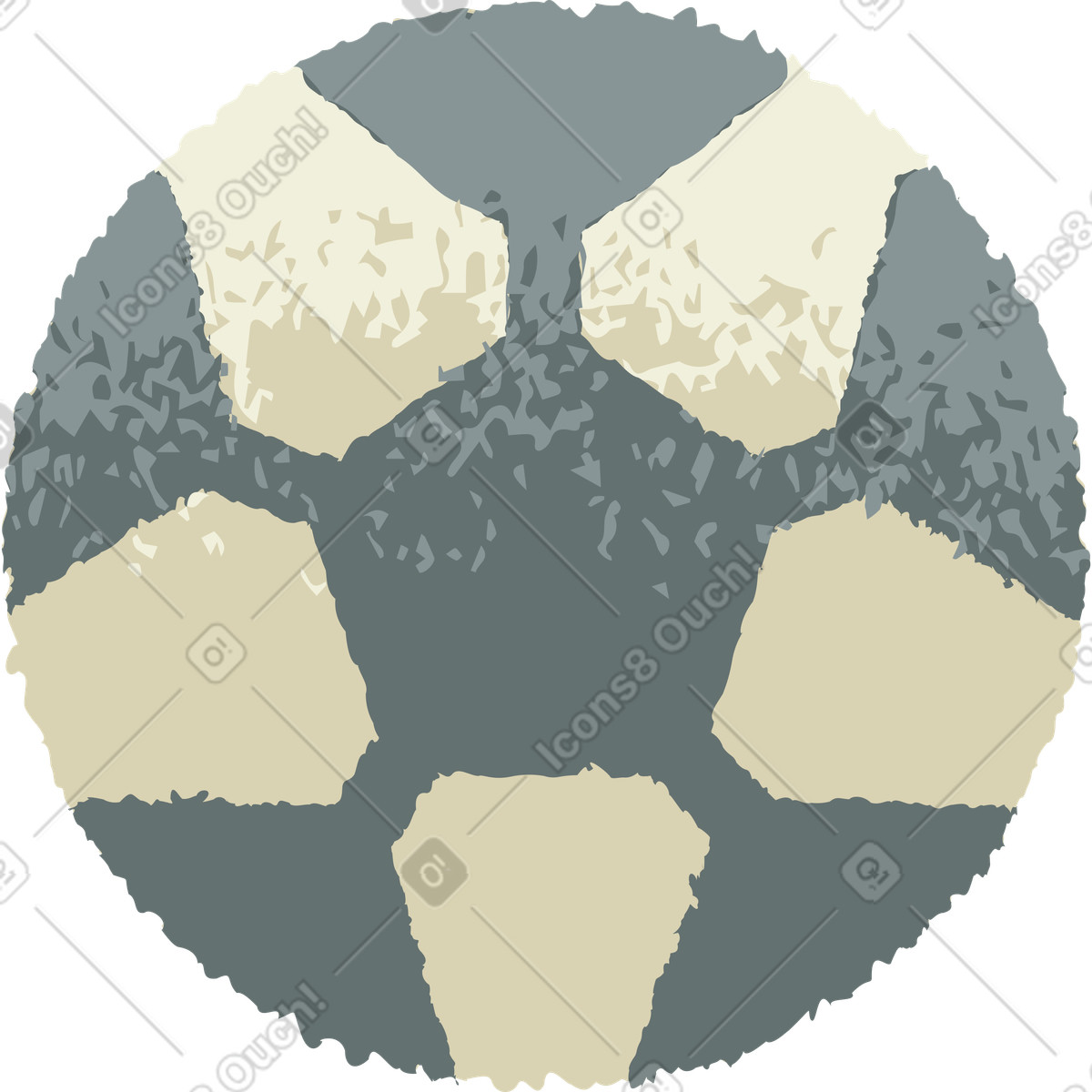 Calcio illustrazione in stile Mirage scarica in PNG, SVG