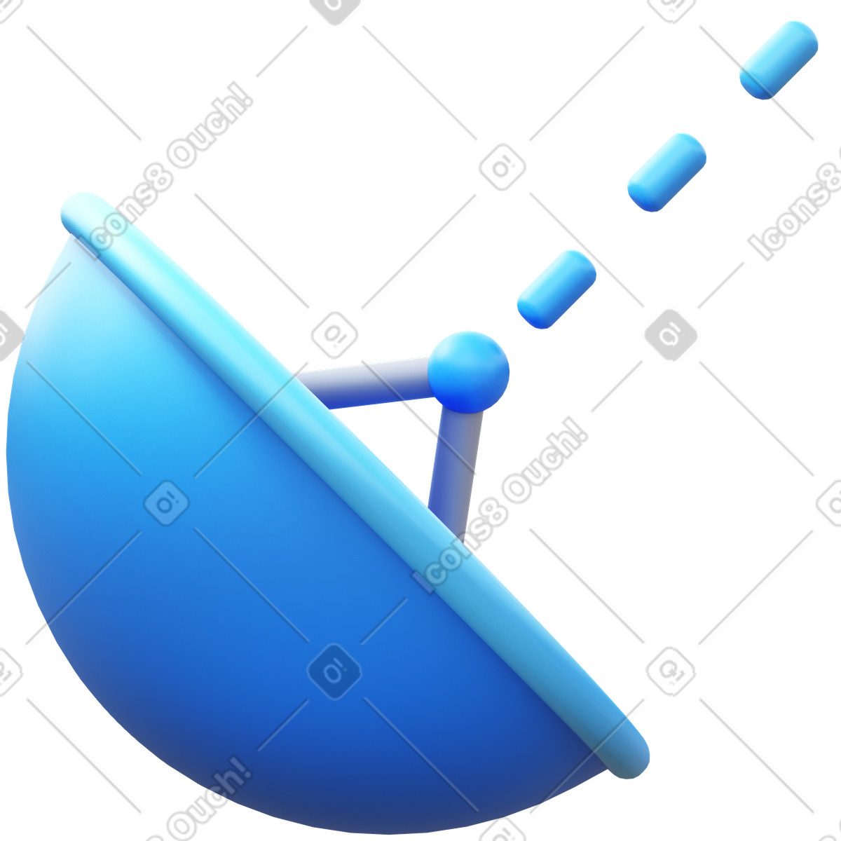 Gps searching illustration in 3D Fluency style download in PNG, SVG