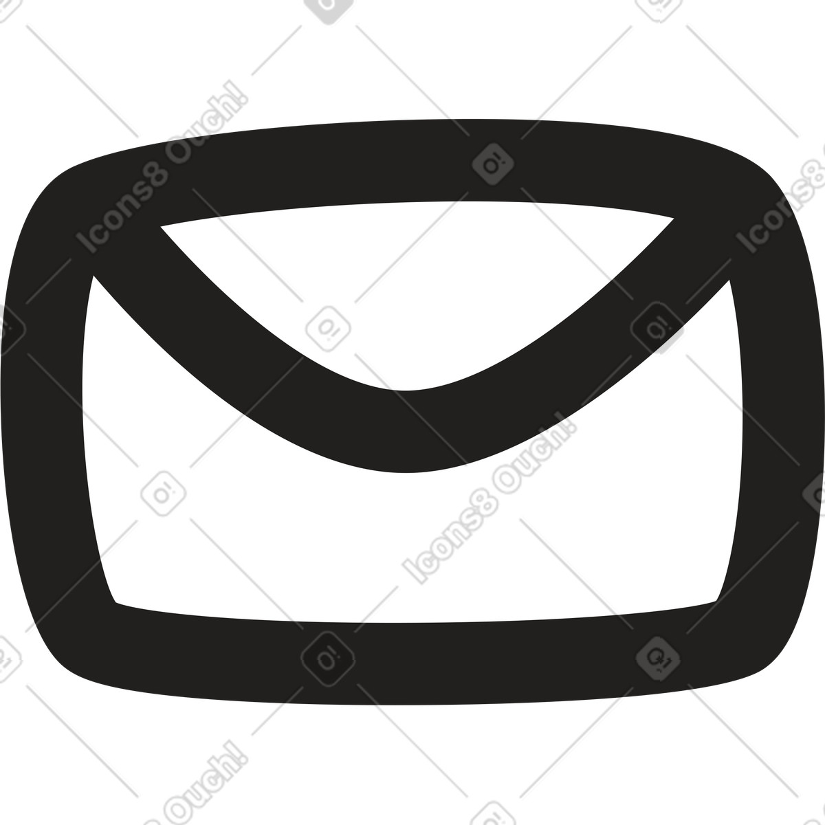 Mail-symbol-Illustration im Little-Stil als Download in PNG, SVG