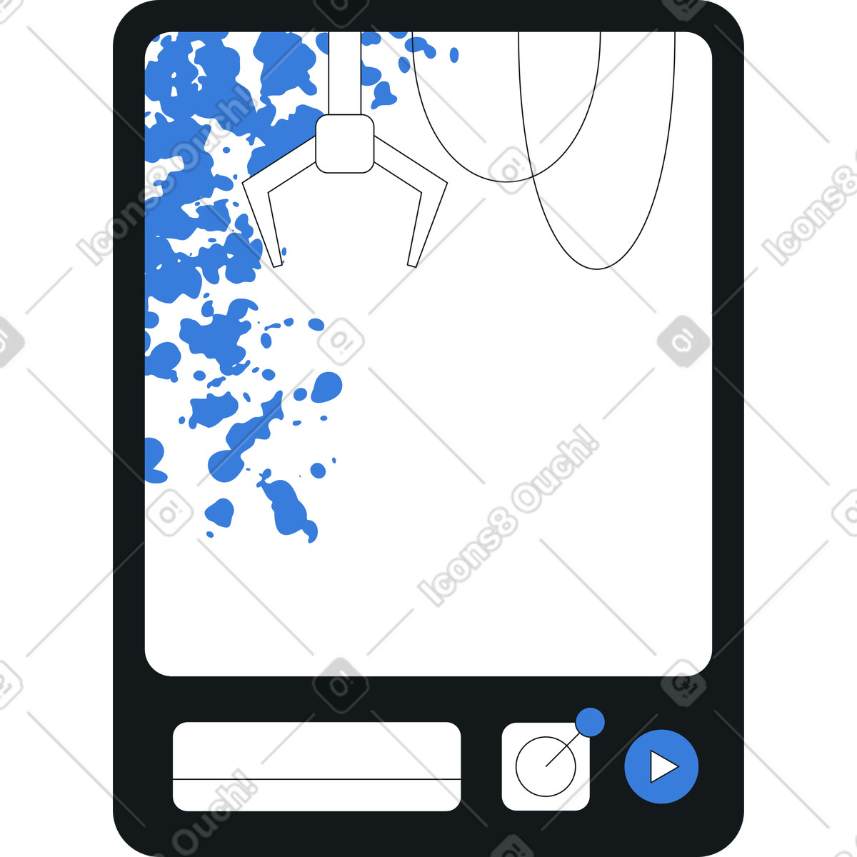 Illustration Machine à griffes dans le style Midnight télécharger aux formats PNG, SVG