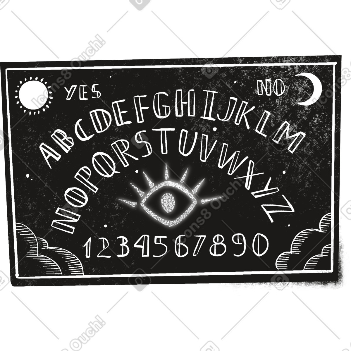Иллюстрация Ouija board в стиле Mystery — скачать в форматах PNG, SVG
