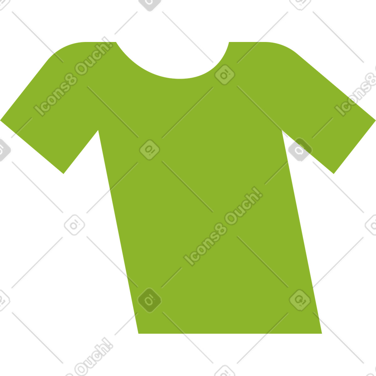 T-shirt icon illustration in Cubes style download in PNG, SVG