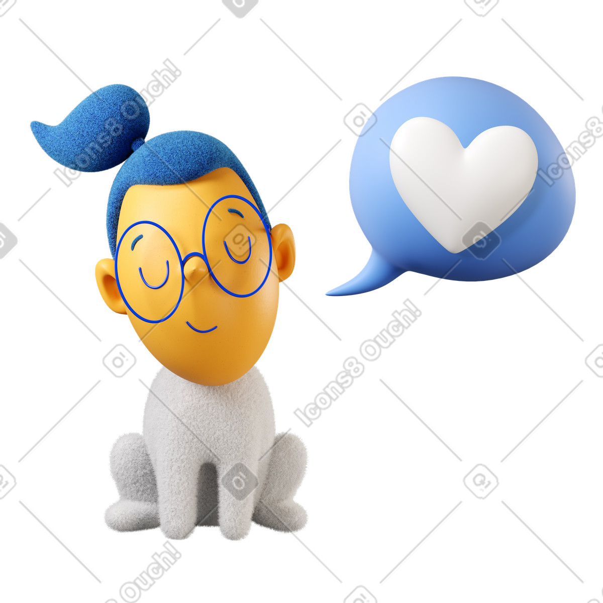 Woman in love illustration in PNG, SVG