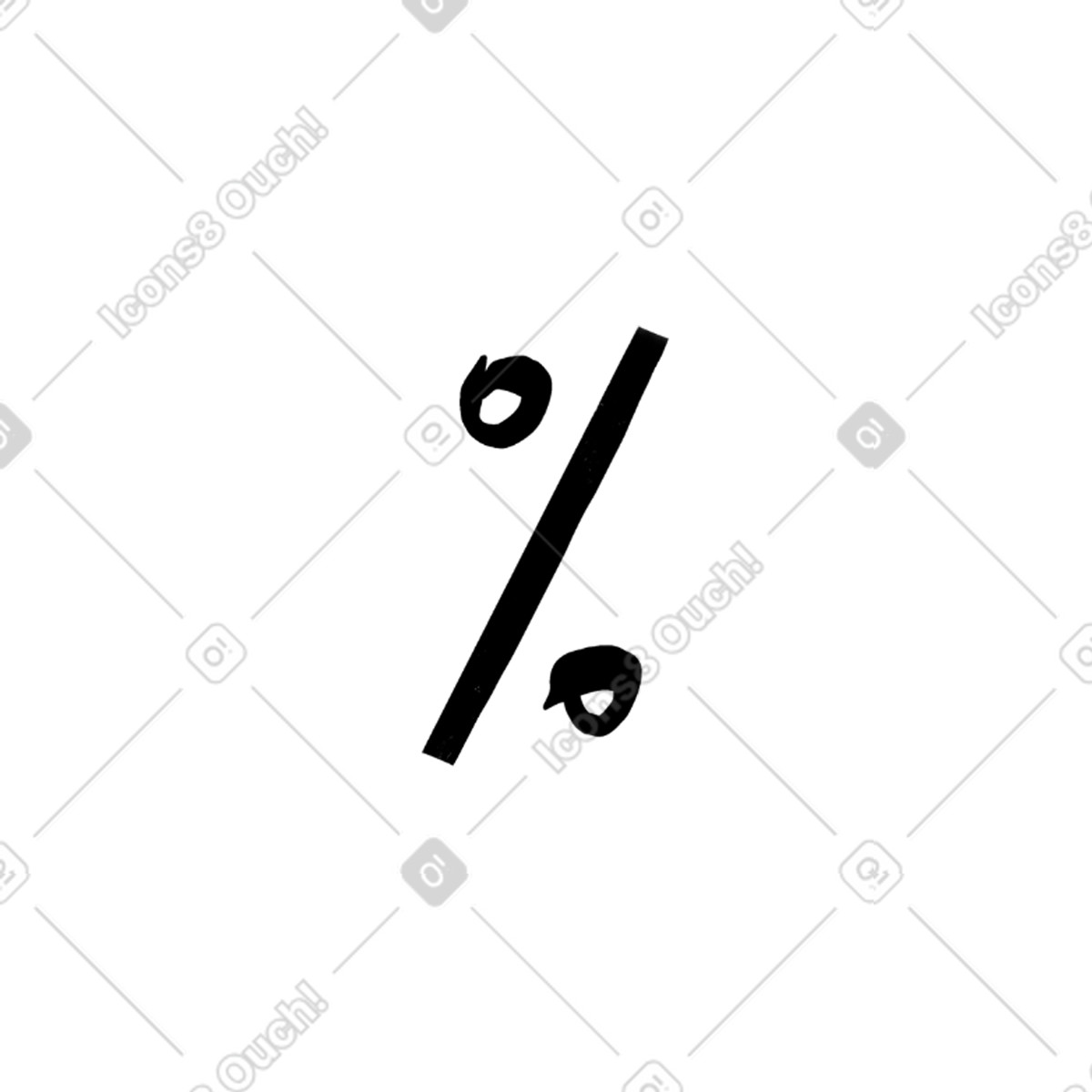 Percent illustrazione in stile Fabulous scarica in PNG, SVG