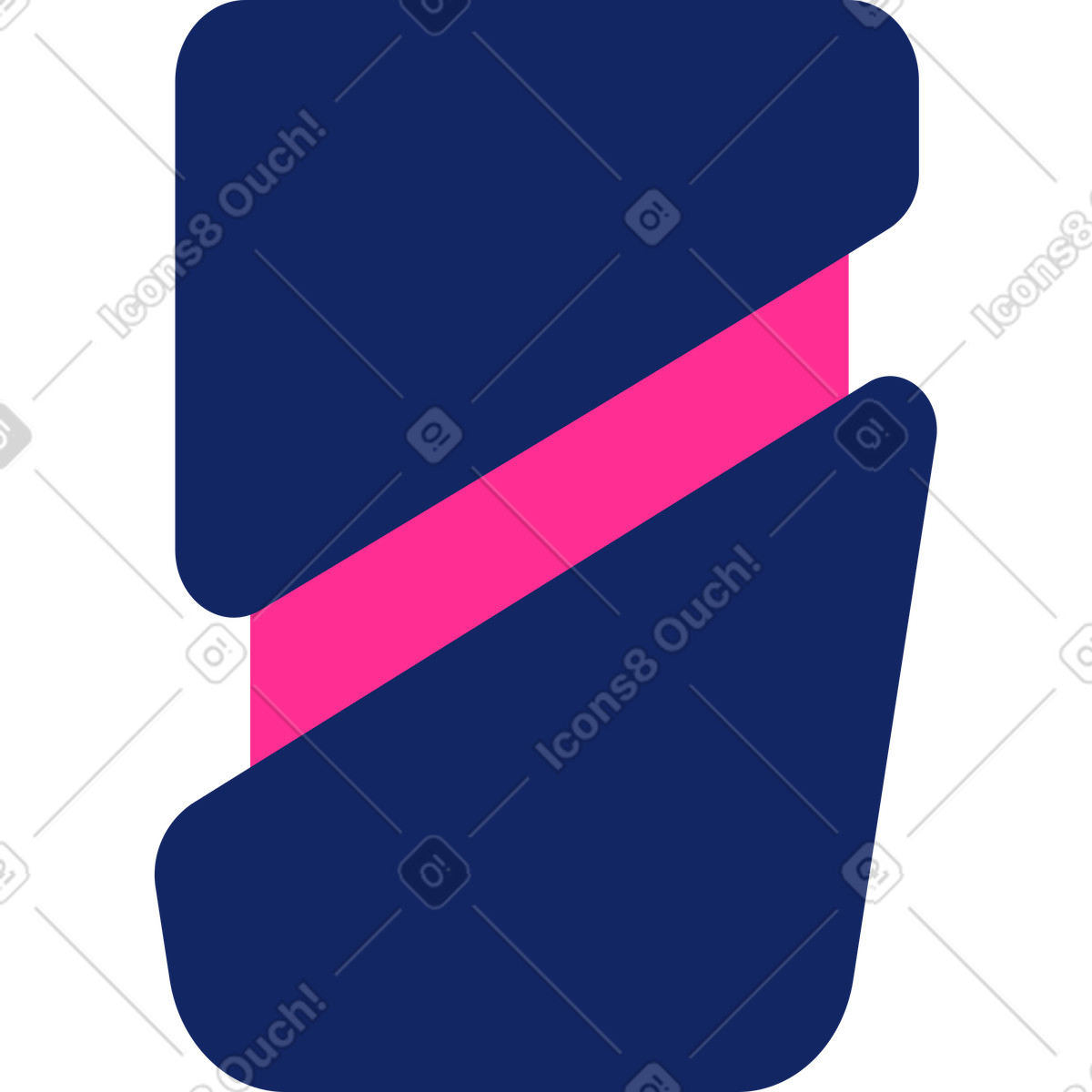 Blumentopf-Illustration im Cyborg-Stil als Download in PNG, SVG