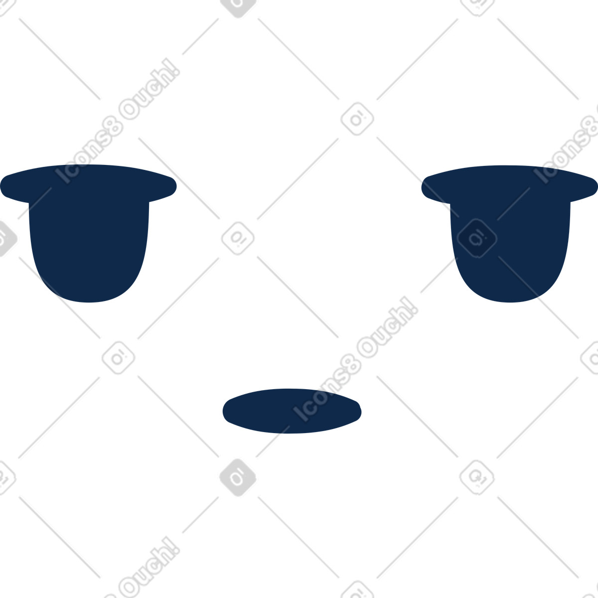 Ilustração de Cara irritada em no estilo Flame para baixar em PNG, SVG