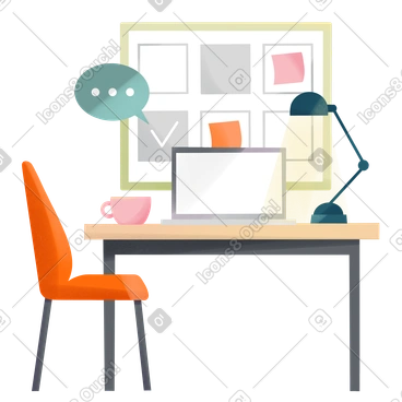 Time management workspace PNG, SVG