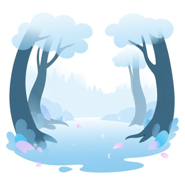 A dense fog is rolling through a mysterious forest, creating an atmosphere of intrigue. The tall trees are partially obscured by the thick fog, their dark silhouettes looming in the mist. The ground is covered with a blanket of leaves, some glistening with dew, while others are dampened by the fog. Shafts of soft light filter through the branches, illuminating patches of the forest floor. In the background, the outlines of distant trees fade into the hazy distance. A sense of quiet pervades the scene, enhancing the enigma of the forest.