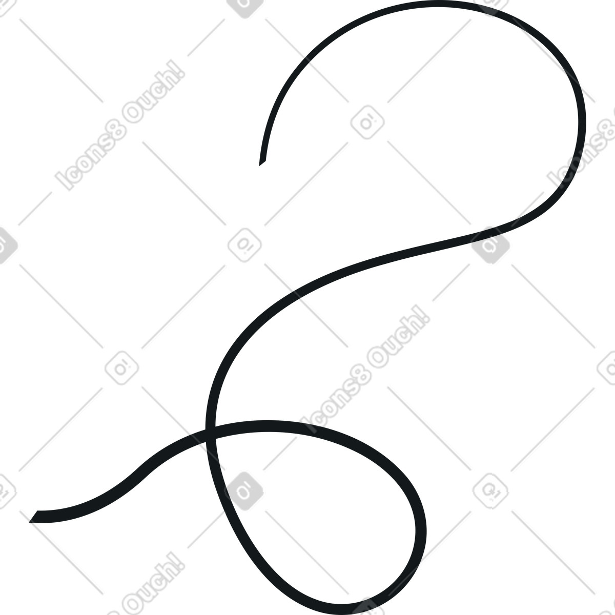 Linea curva, nastro illustrazione in stile Midnight scarica in PNG, SVG