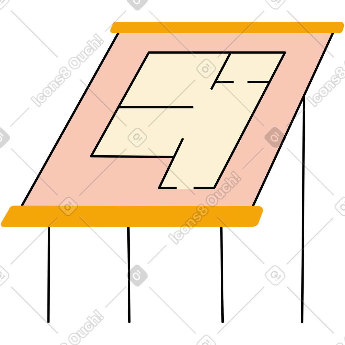 Illustration Support graphique dans le style Jelly à télécharger aux formats PNG, SVG