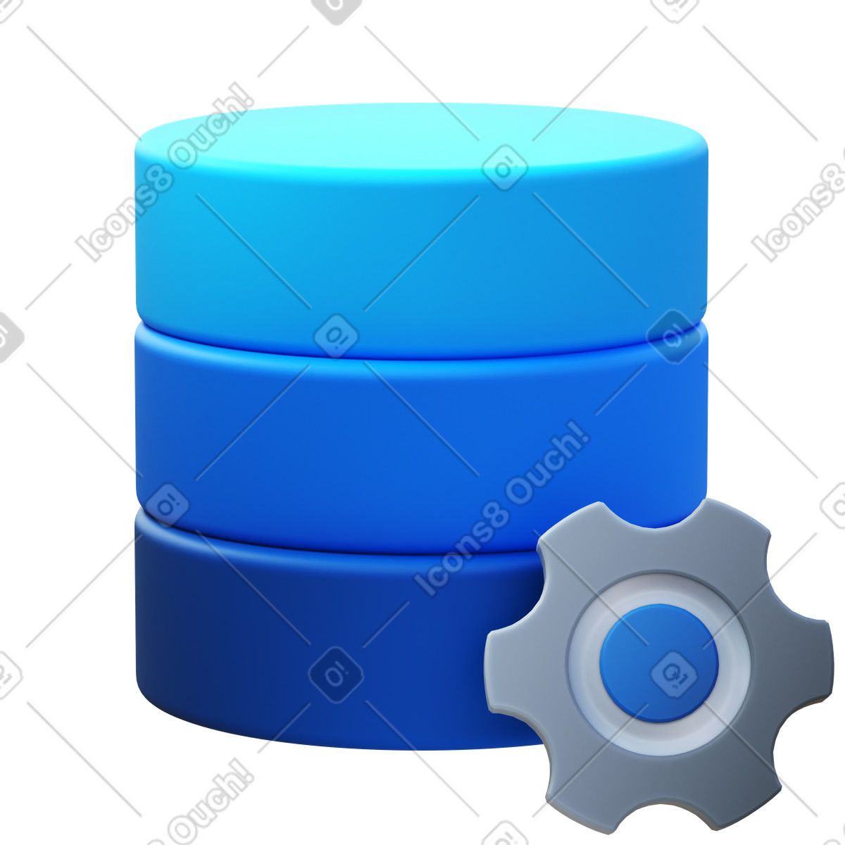 Database administrator illustrazione in stile 3D Fluency scarica in PNG, SVG