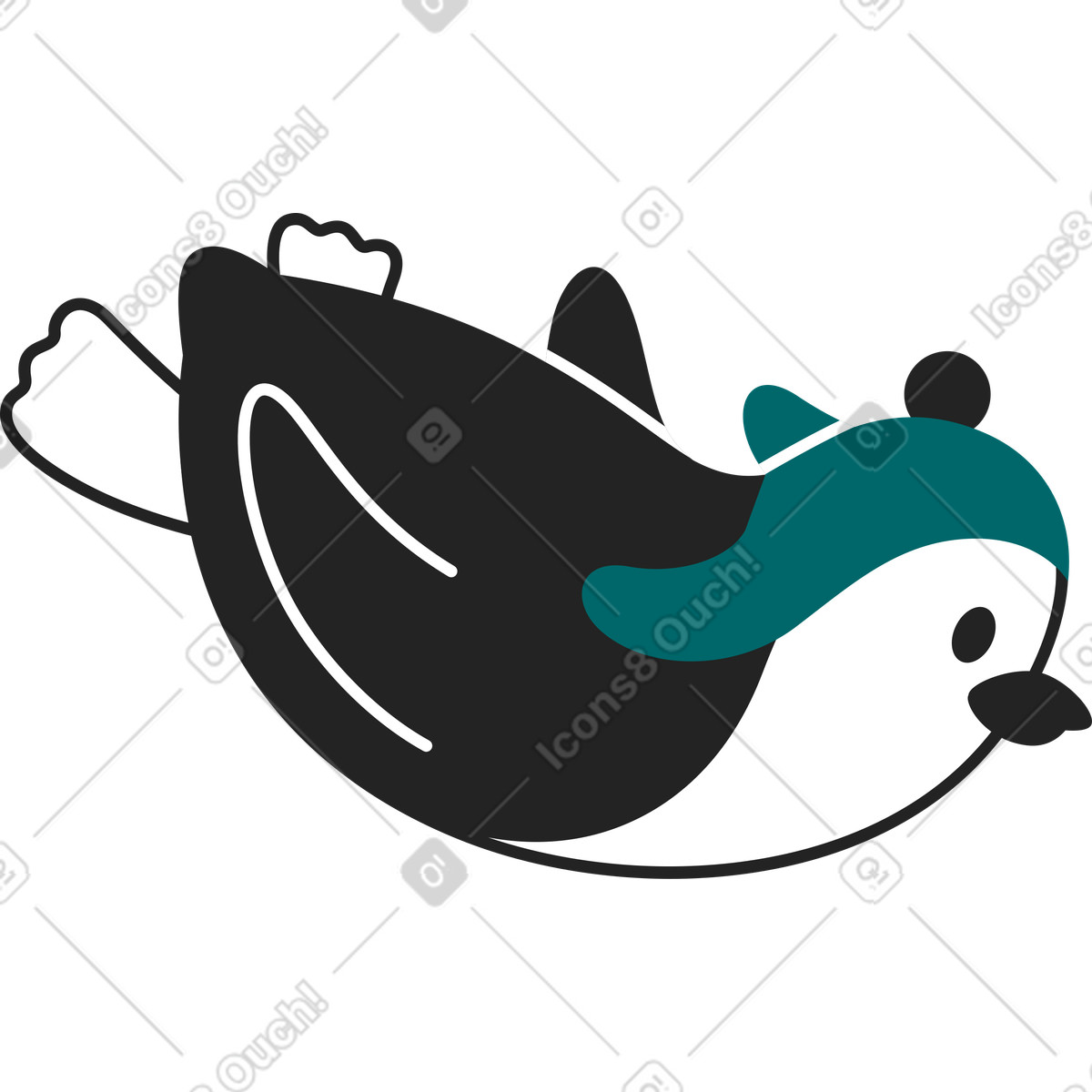 下载 Sammy Line 风格的 企鹅 插画，支持 PNG、SVG 格式