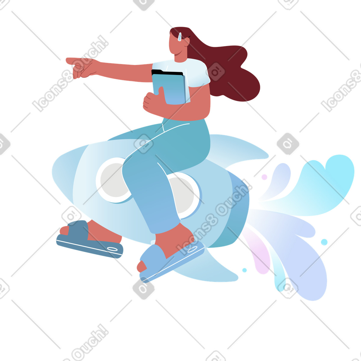 Ilustração de Startup em no estilo Airy para baixar em PNG, SVG