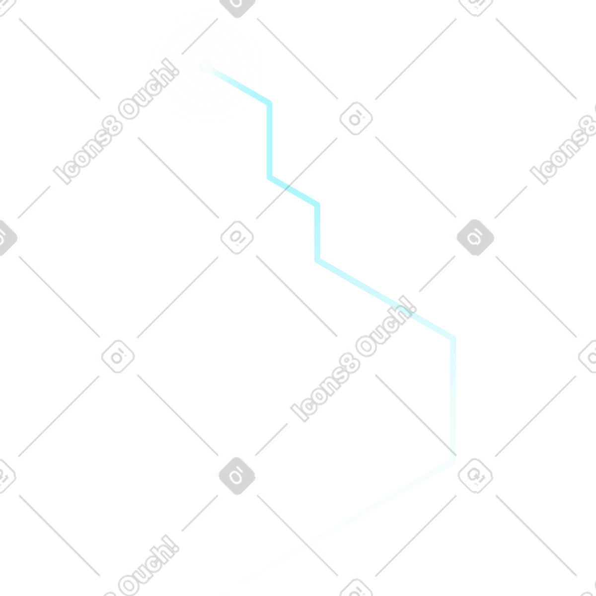 Durchscheinende linie mit licht-Illustration im Quantum-Stil als Download in PNG, SVG