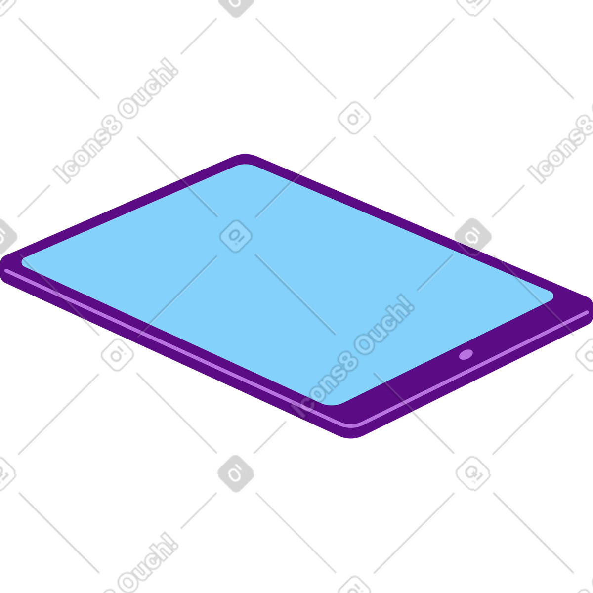 Storyline スタイルの タブレット のイラストをPNG、SVG形式でダウンロード