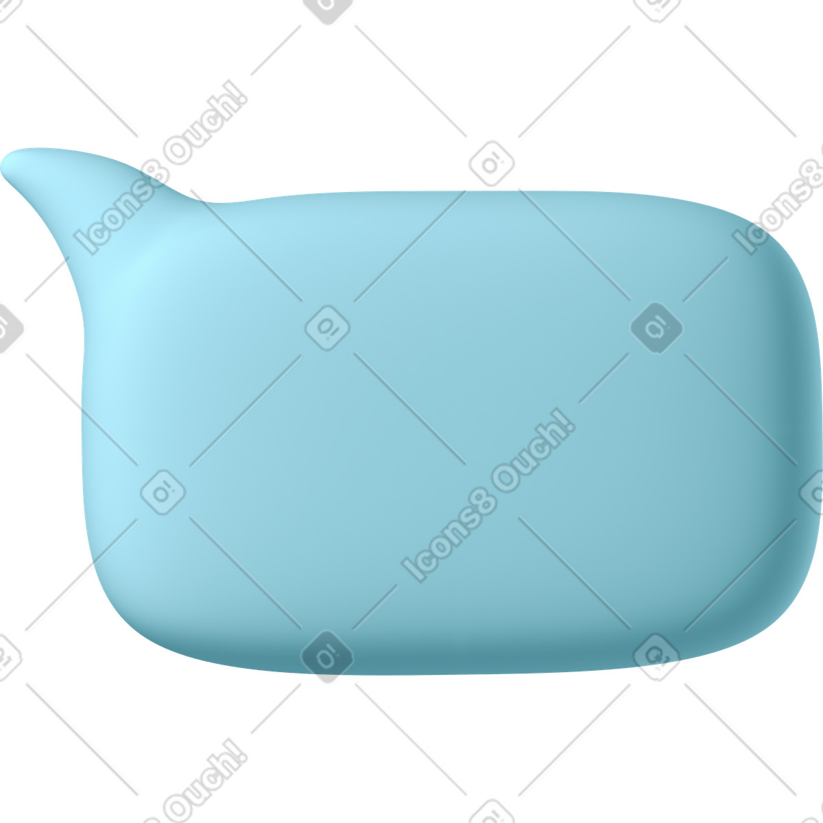 Illustration Petite bulle bleue dans le style 3D Business à télécharger aux formats PNG, SVG