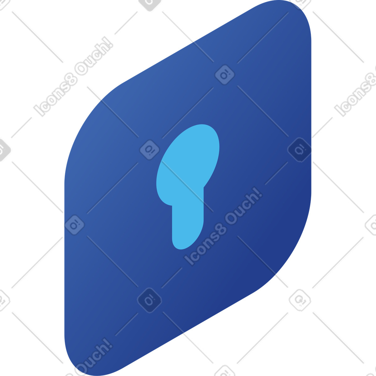 Lock icon illustration in PNG, SVG