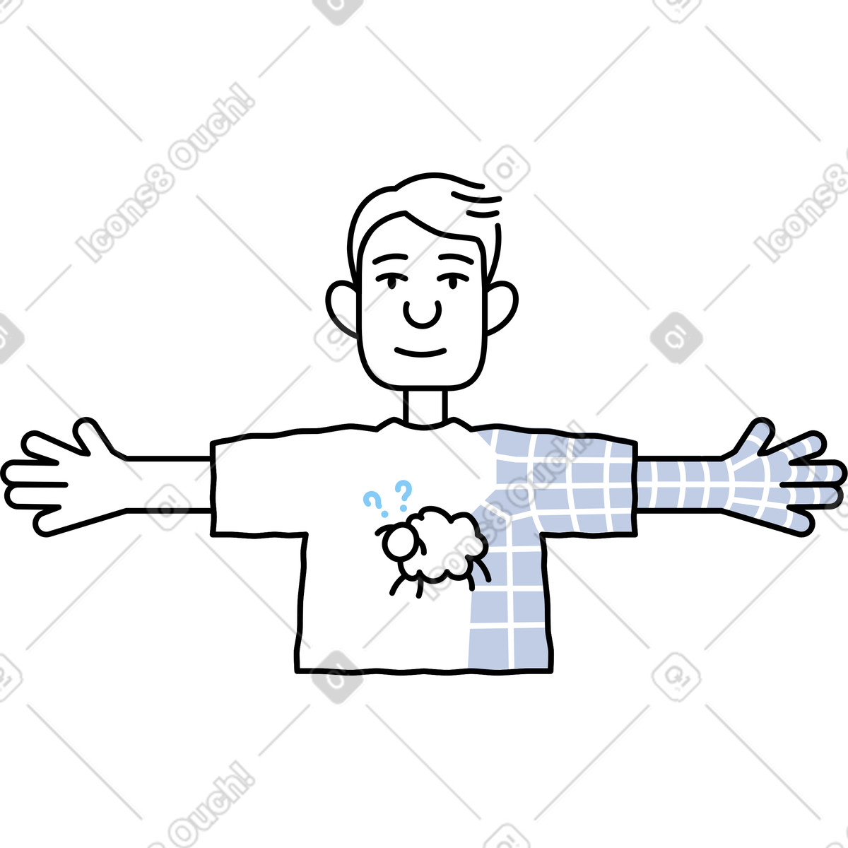 Ilustración Modelado de personajes poligonales en estilo Notes a descargar en PNG y SVG