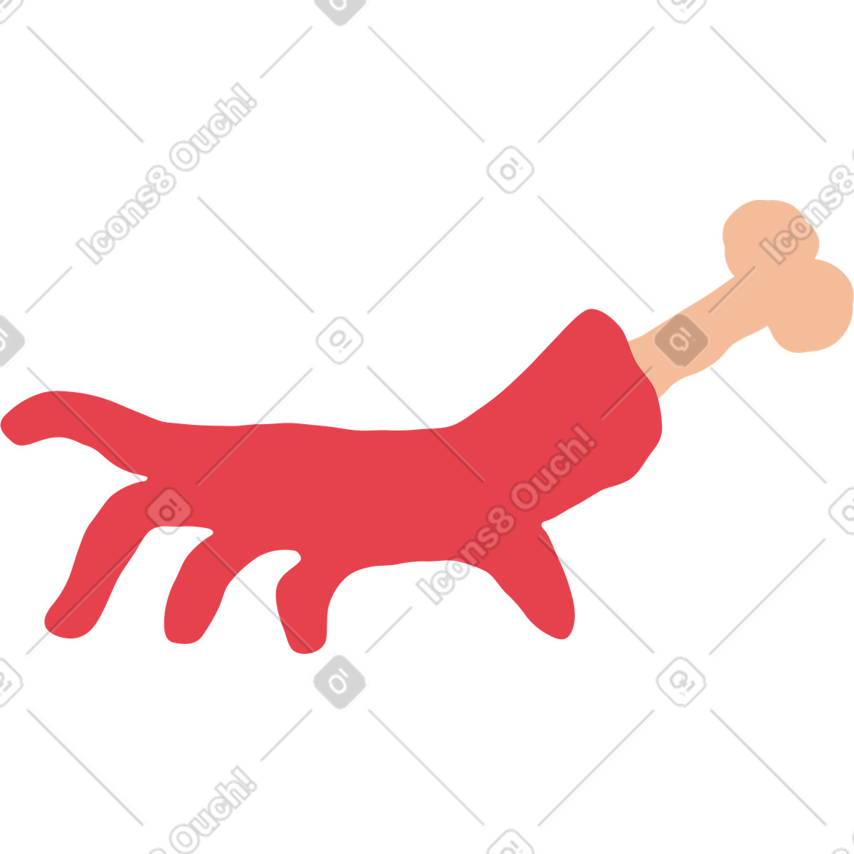 Иллюстрация Рука в стиле Stripy — скачать в форматах PNG, SVG