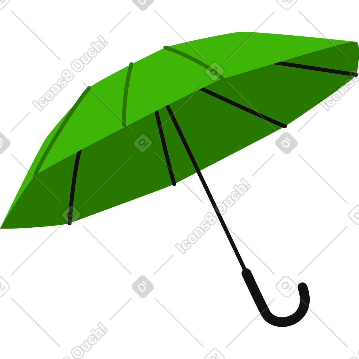 Regenschirm-Illustration im Active-Stil als Download in PNG, SVG